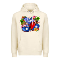 Tofu puerto rico hearts Premium Hoodie - Zillion Design Studio