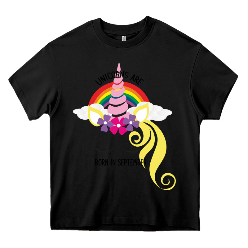 Unicorns Are Born In September Heavy Core Tee by Bettercallsaul | Teevron