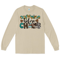 Mushroom western caffeine before chaos Long Sleeve Tee - BarkalooDesign