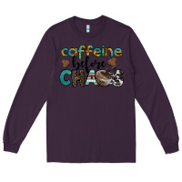 Plum western caffeine before chaos Long Sleeve Tee - BarkalooDesign