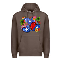 Coffee puerto rico hearts Premium Hoodie - Zillion Design Studio