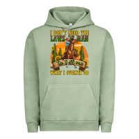 Pigment Oil Green western rodeo Urban Hoodie - texasbilliewilder