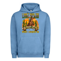 Pigment Pebble Blue western rodeo Urban Hoodie - texasbilliewilder