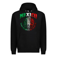 Black mexico coat of arms Premium Hoodie - Zillion Design Studio