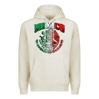 Oatmeal Heather mexico coat of arms Premium Hoodie - Zillion Design Studio