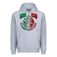 Heather Grey mexico coat of arms Premium Hoodie - Zillion Design Studio