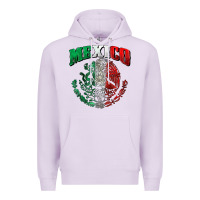 Lilac mexico coat of arms Premium Hoodie - Zillion Design Studio