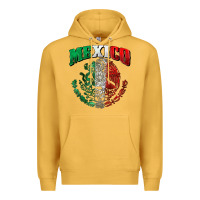 Mustard mexico coat of arms Premium Hoodie - Zillion Design Studio