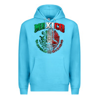 Ocean Blue mexico coat of arms Premium Hoodie - Zillion Design Studio