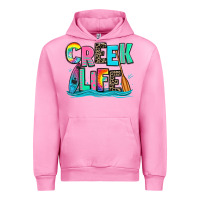 Fuchsia Pink creek life kayaking Urban Hoodie - Zillion Design Studio
