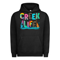 Pigment Black creek life kayaking Urban Hoodie - Zillion Design Studio