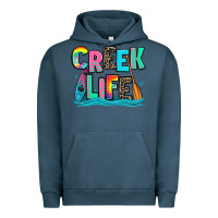 Pigment Midnight Navy creek life kayaking Urban Hoodie - Zillion Design Studio