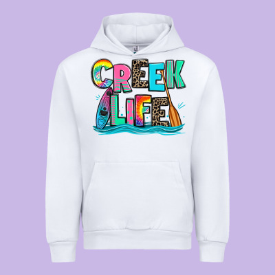 Creek Life Kayaking Urban Hoodie Designed By Zillion Design Studio