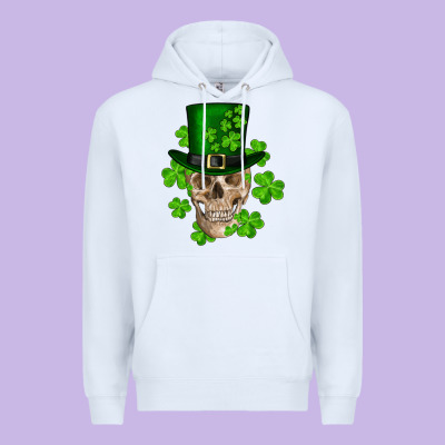 St. Patrick's Day Skull Premium Hoodie Designed By Ranaportraitstore