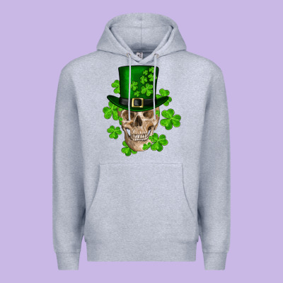 St. Patrick's Day Skull Premium Hoodie Designed By Ranaportraitstore