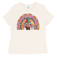 Bone teacher gnome rainbow Ladies Tee - Artiststas