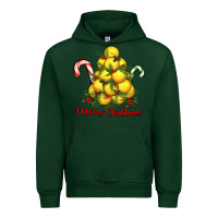 Forest Green merry christmas lacrosse Urban Hoodie - RanaPortraitStore