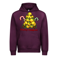 Mauve Wine merry christmas lacrosse Urban Hoodie - RanaPortraitStore