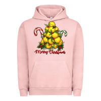 Pigment Salmon merry christmas lacrosse Urban Hoodie - RanaPortraitStore