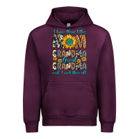Mauve Wine i have three tittles mom grandma great grandma Urban Hoodie - Zillion Design Studio