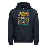 Navy i have three tittles mom grandma great grandma Urban Hoodie - Zillion Design Studio