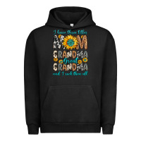 Pigment Black i have three tittles mom grandma great grandma Urban Hoodie - Zillion Design Studio
