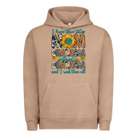 Pigment Burro i have three tittles mom grandma great grandma Urban Hoodie - Zillion Design Studio