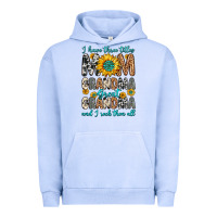 Pigment Grape Ice i have three tittles mom grandma great grandma Urban Hoodie - Zillion Design Studio