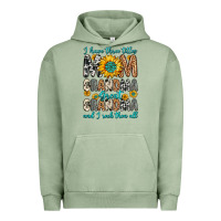 Pigment Oil Green i have three tittles mom grandma great grandma Urban Hoodie - Zillion Design Studio