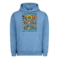 Pigment Pebble Blue i have three tittles mom grandma great grandma Urban Hoodie - Zillion Design Studio