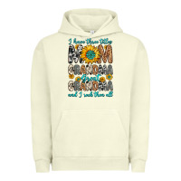 Pigment Pistachio i have three tittles mom grandma great grandma Urban Hoodie - Zillion Design Studio