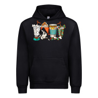 Black alaskan border collie dog coffee cups Urban Hoodie - texasbilliewilder