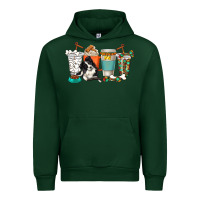 Forest Green alaskan border collie dog coffee cups Urban Hoodie - texasbilliewilder