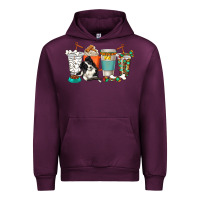 Mauve Wine alaskan border collie dog coffee cups Urban Hoodie - texasbilliewilder