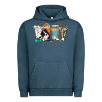 Pigment Midnight Navy alaskan border collie dog coffee cups Urban Hoodie - texasbilliewilder