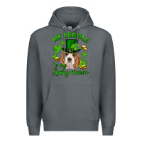 Rock st.patrick's day my beagle is my lucky charm Premium Hoodie - RanaPortraitStore