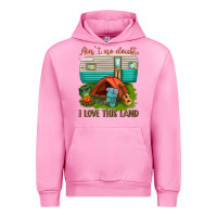 Fuchsia Pink ain t no doubt i love this land Urban Hoodie - texasbilliewilder