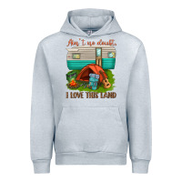 Heather Grey ain t no doubt i love this land Urban Hoodie - texasbilliewilder