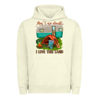 Pigment Pistachio ain t no doubt i love this land Urban Hoodie - texasbilliewilder