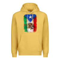 Antique Gold mexico and puerto rico flag Premium Hoodie - Zillion Design Studio