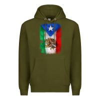 Army Green mexico and puerto rico flag Premium Hoodie - Zillion Design Studio