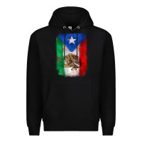 Black mexico and puerto rico flag Premium Hoodie - Zillion Design Studio