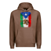 Chestnut mexico and puerto rico flag Premium Hoodie - Zillion Design Studio