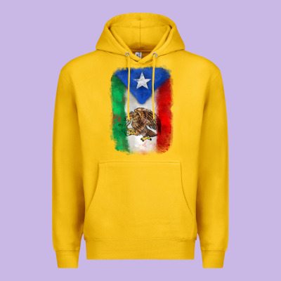 Mexico And Puerto Rico Flag Premium Hoodie Designed By Zillion Design Studio