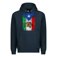 Navy mexico and puerto rico flag Premium Hoodie - Zillion Design Studio