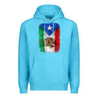 Ocean Blue mexico and puerto rico flag Premium Hoodie - Zillion Design Studio