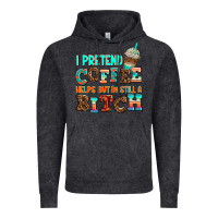 Vintage Black ı pretend coffee helps but ı am still a bitch Vintage Hoodie - AdoDesignShop