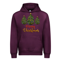 Mauve Wine merry christmas trees Urban Hoodie - RanaPortraitStore