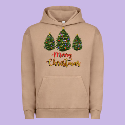 Urban Hoodie merry christmas trees