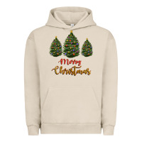 Pigment French Oak merry christmas trees Urban Hoodie - RanaPortraitStore